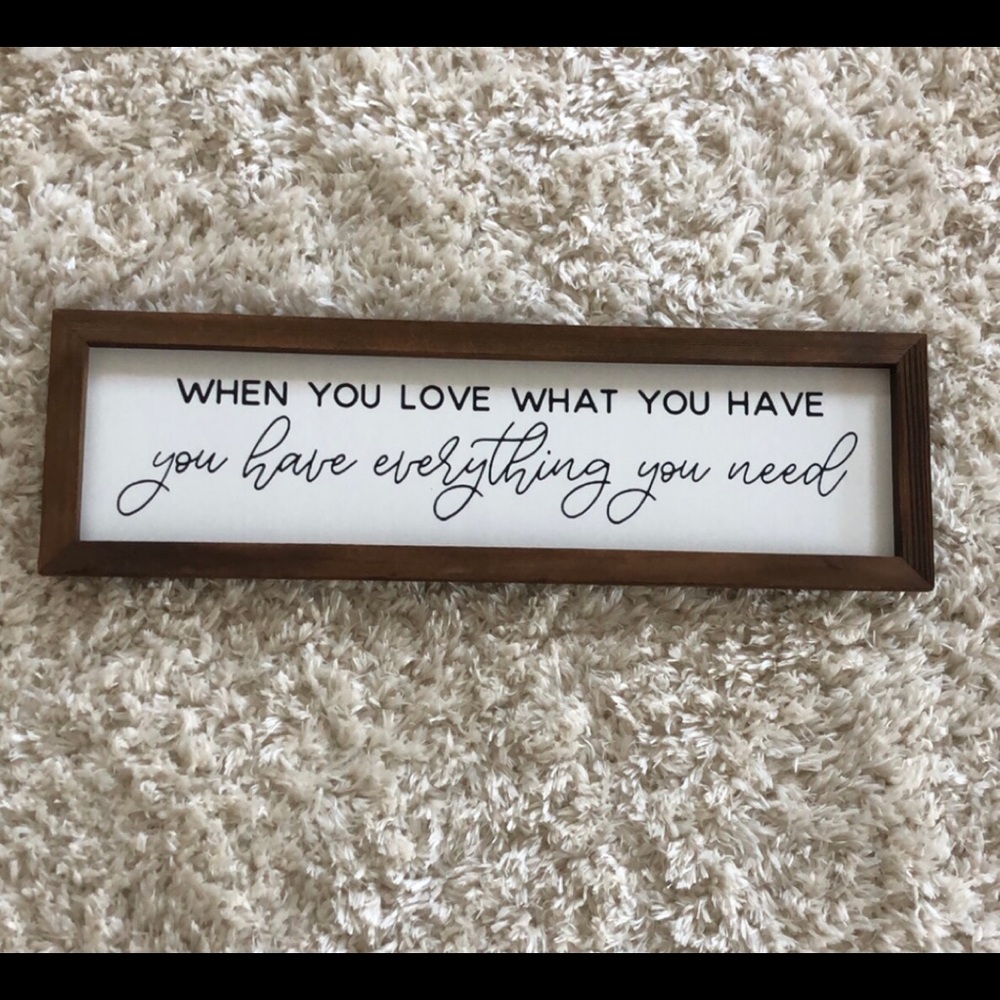 Wooden sign